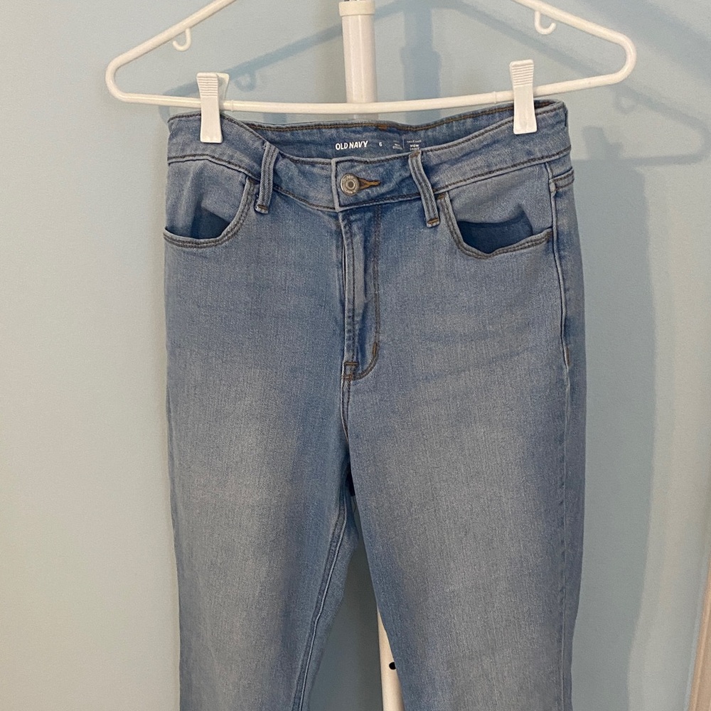 Old Navy Sky Blue Straight Leg Jeans